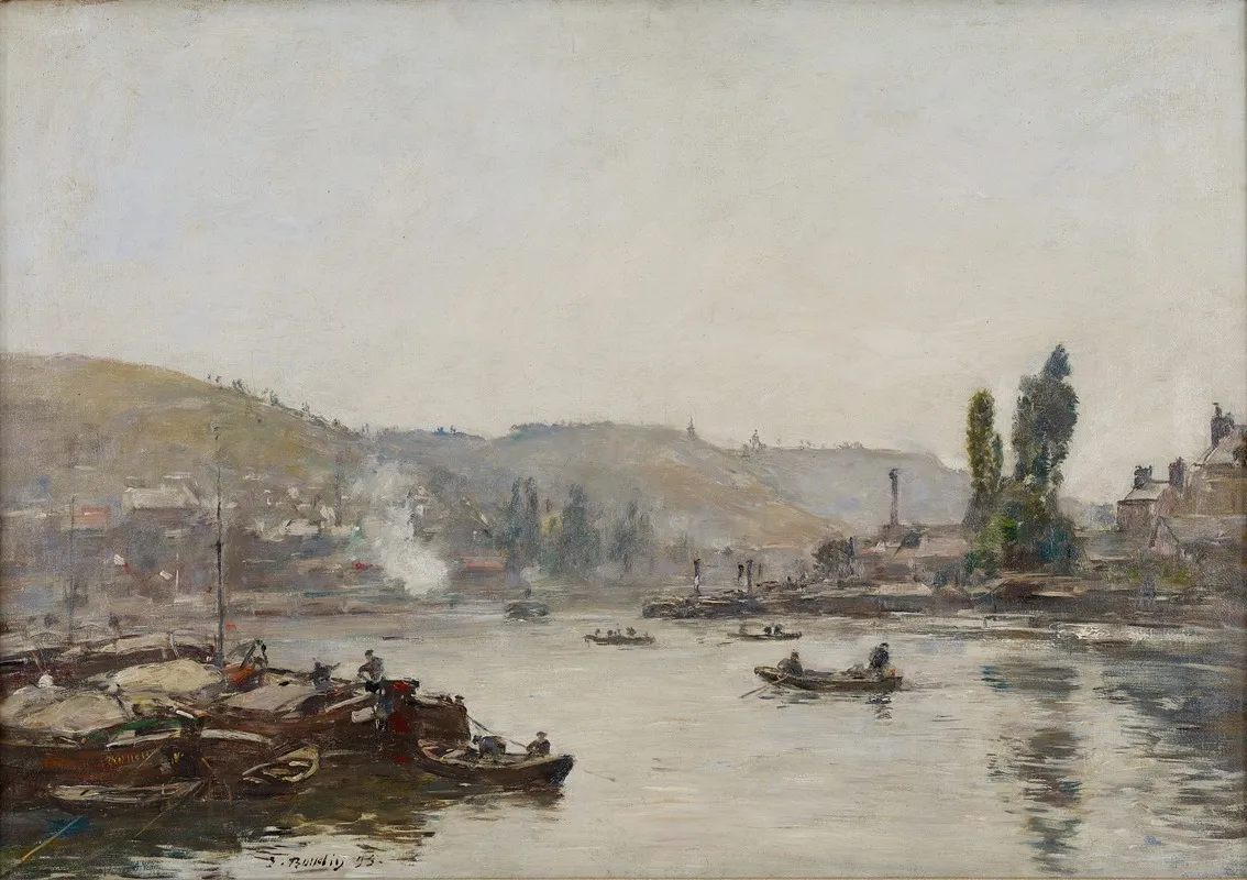 La Seine A Rouen The Seine At Rouen