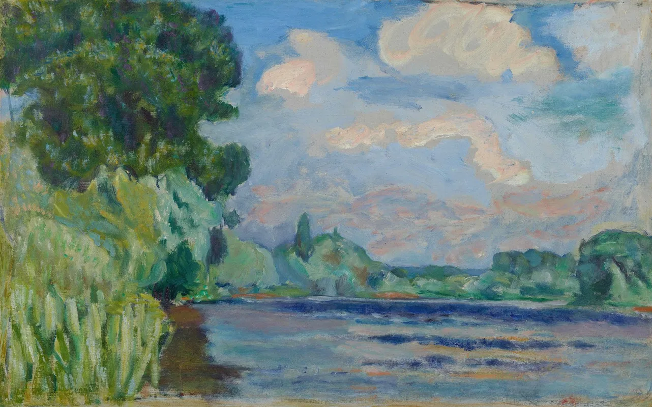 La Seine A Vernon by Pierre Bonnard - Canvas Print