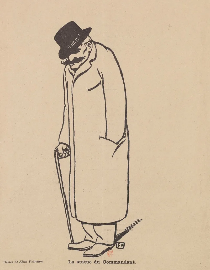 La Statue Du Commandant by Félix Vallotton - Canvas Print