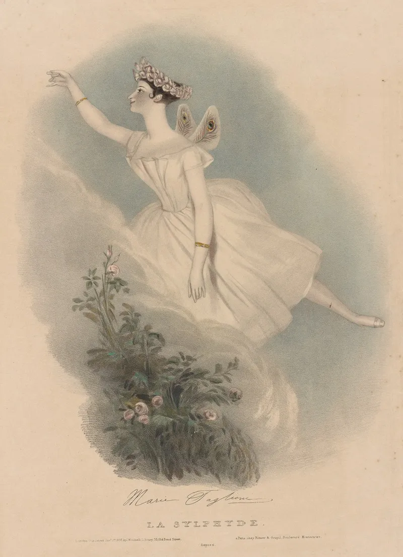 La Sylphide 2 by Alfred Edward Chalon - Canvas Print