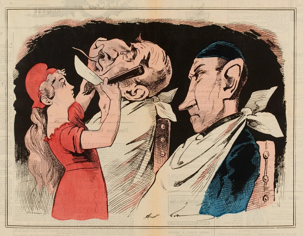 La Toilette Par Gill Deux Barbes