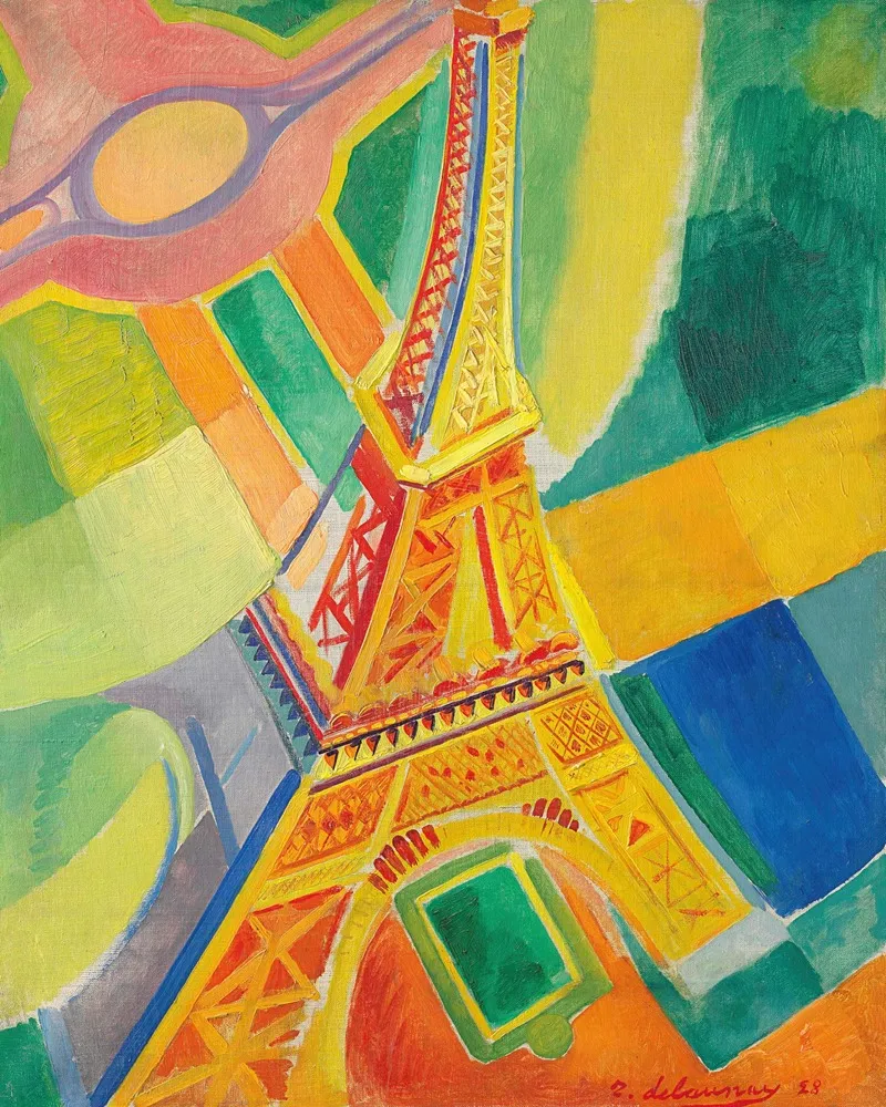 La Tour Eiffel 2 by Robert Delaunay - Canvas Print