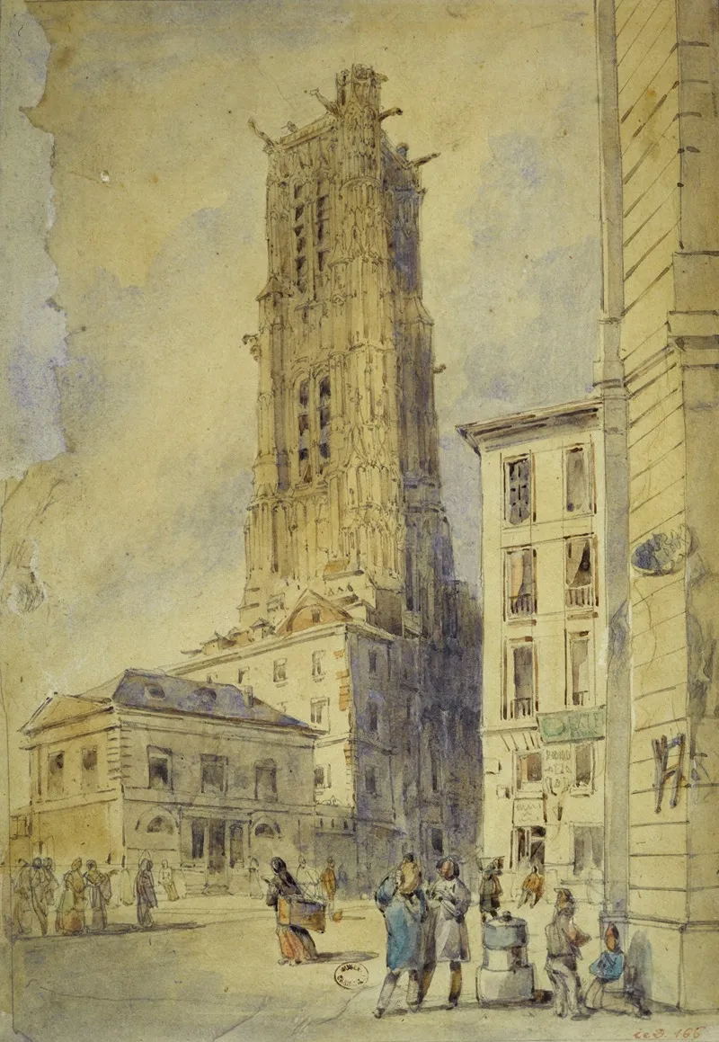 La Tour Saint Jacques Avant Son Degagement