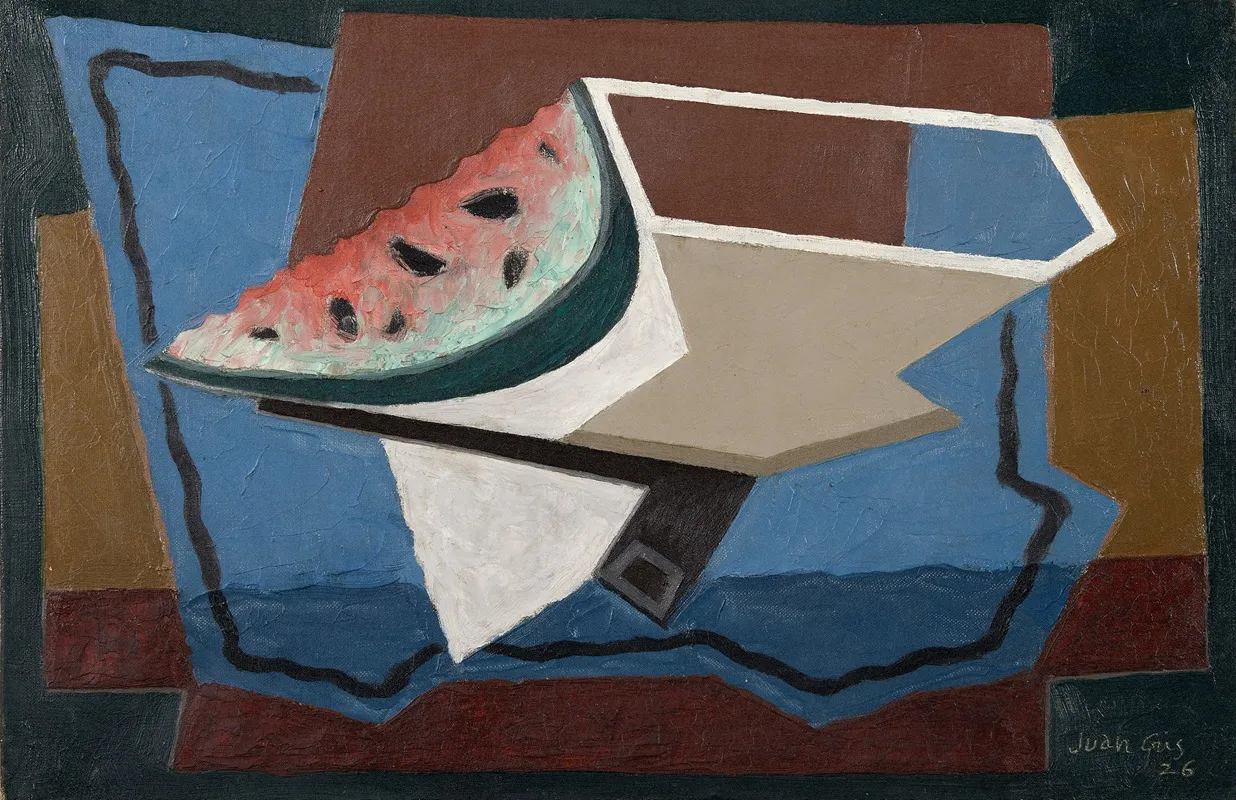 La Tranche De Pasteque 2 by Juan Gris - Canvas Print