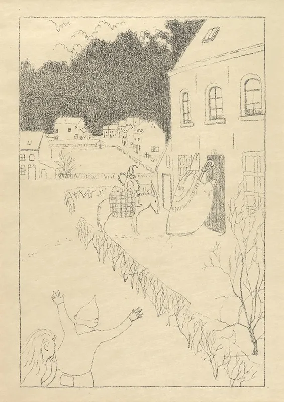 La Visite De Saint Nicolas by Léon Spilliaert - Canvas Print