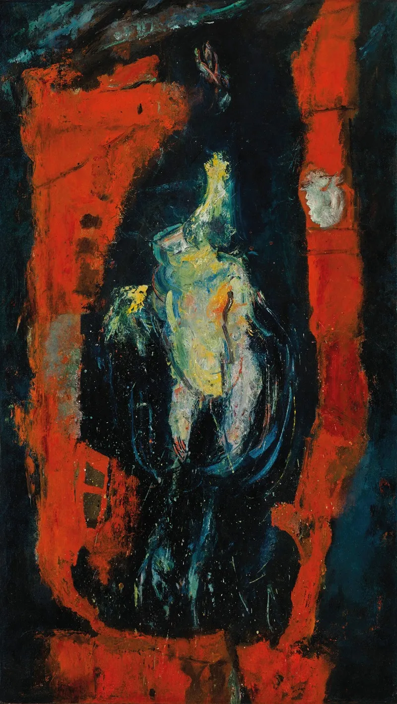 La Volaille Pendue Aux Briques Rouges by Chaïm Soutine - Canvas Print