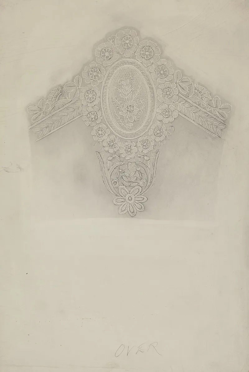 Lace Collar 3 by Richard Whitaker - Canvas Print