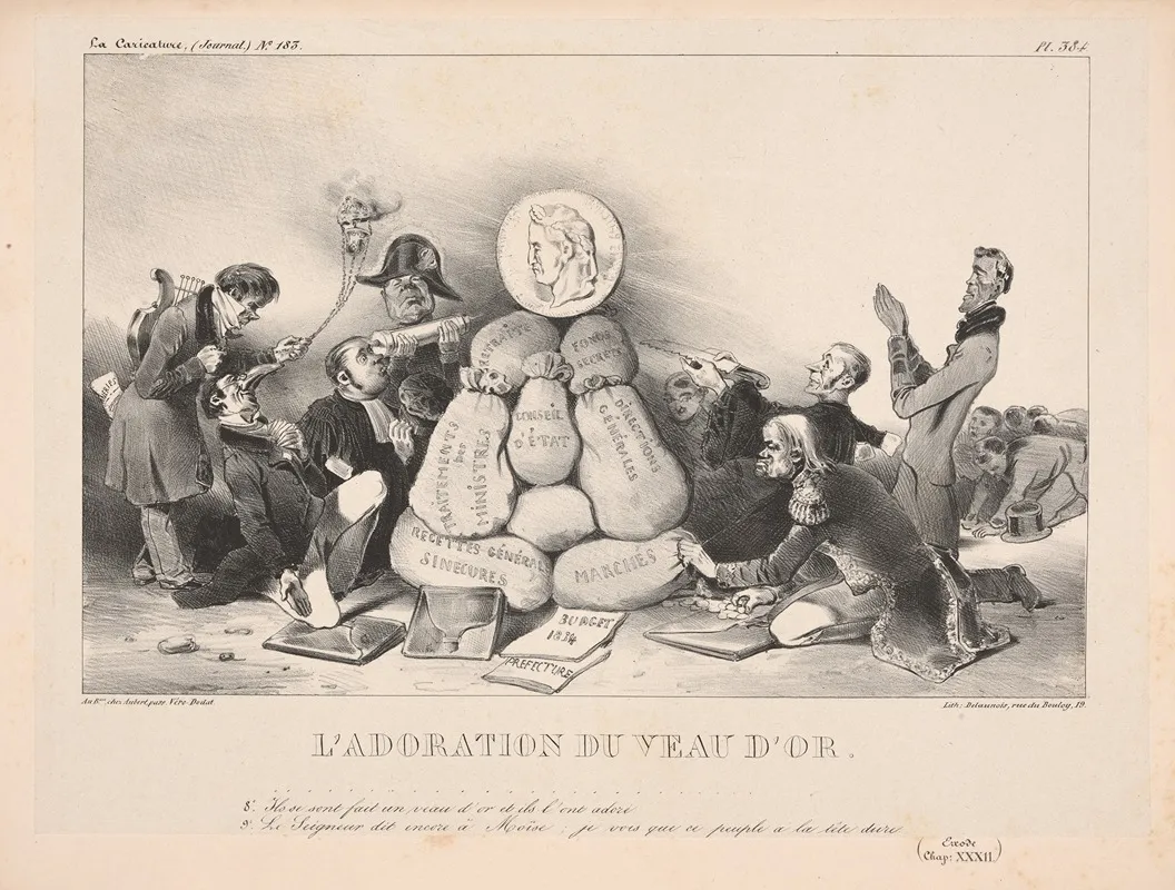 Ladoration Du Veau Dor Adoration Of The Golden Calf