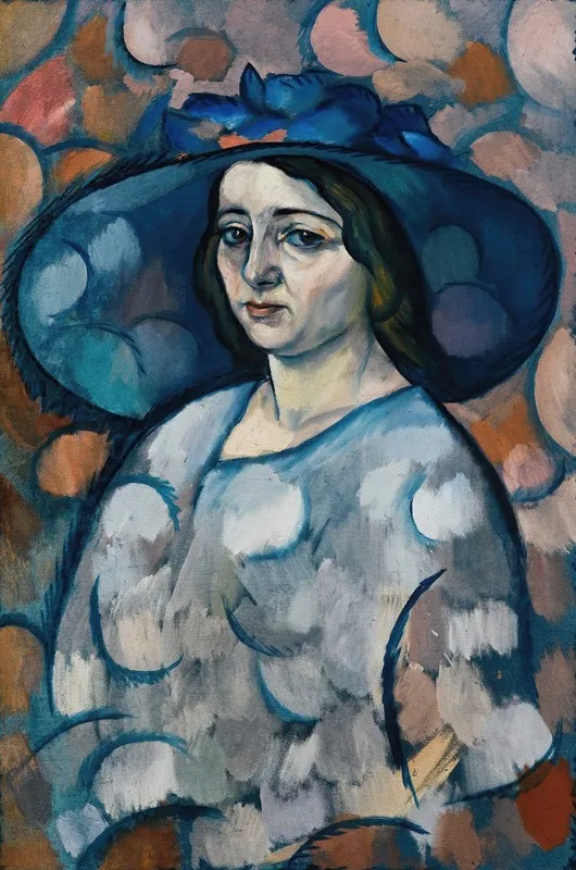 Lady In A Blue Hat