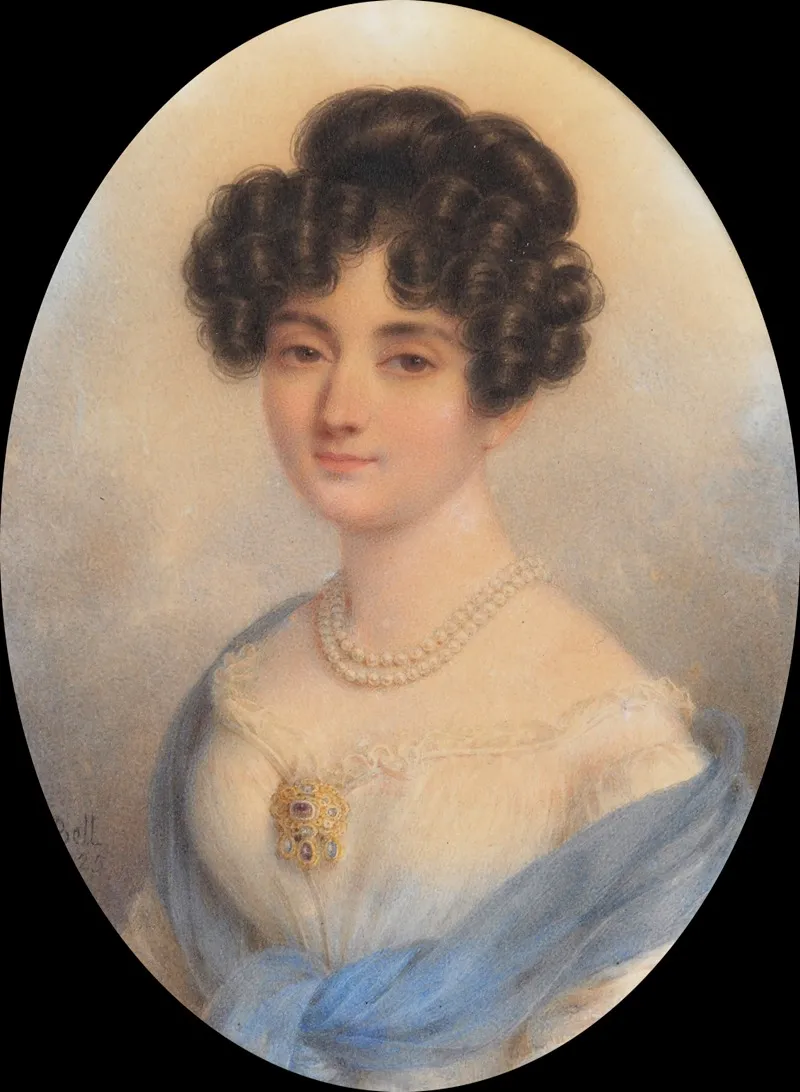 Lady In White And Blue