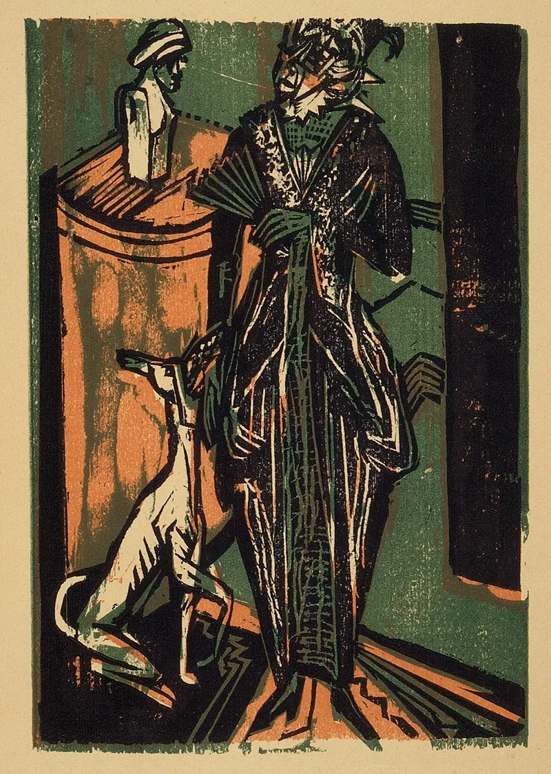 Lady With Dog Dame Mit Hund