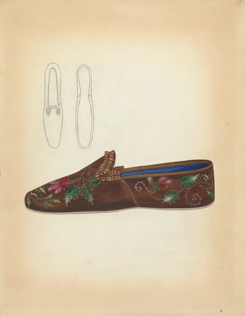 Ladys Slipper by Esther Hansen - Canvas Print