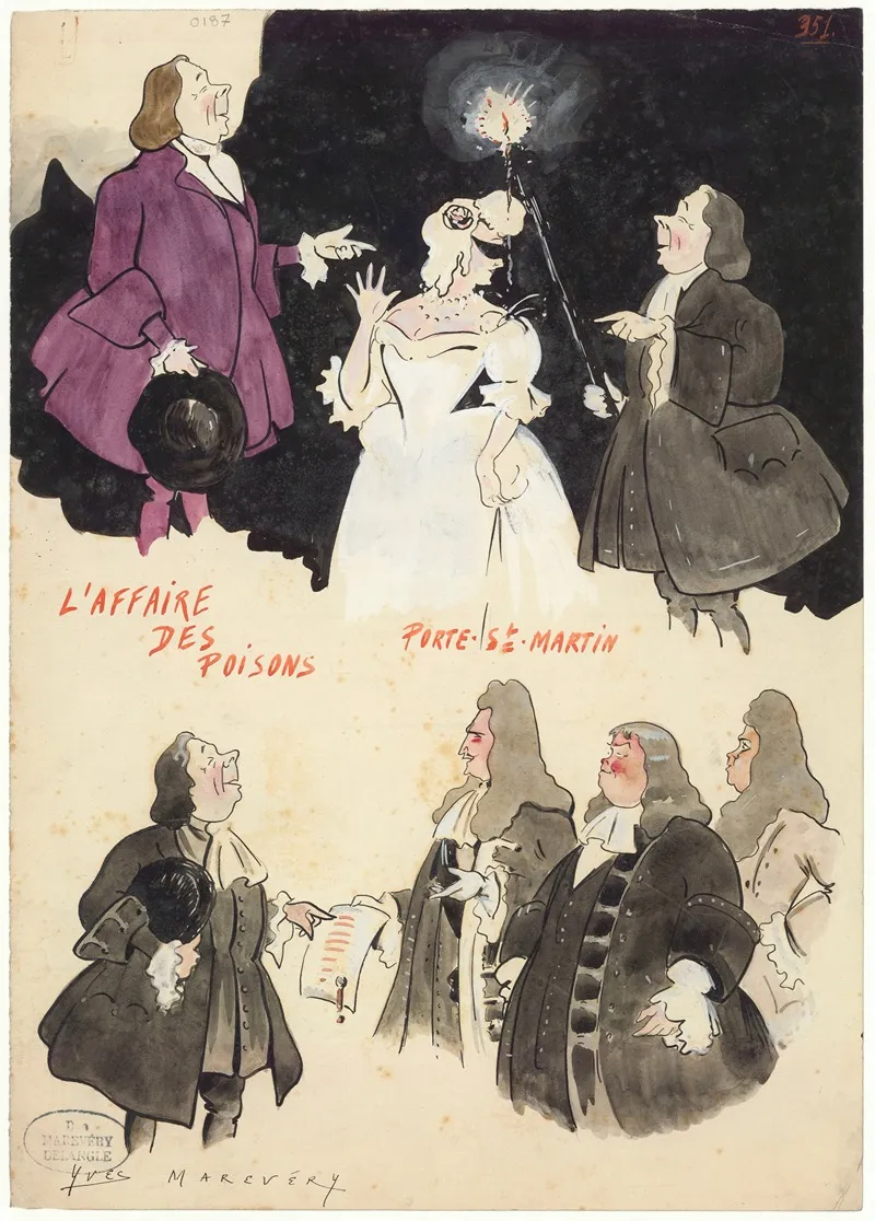 Laffaire Des Poisons Drame Historique De Victorien Sardou by Yves Marevéry - Canvas Print