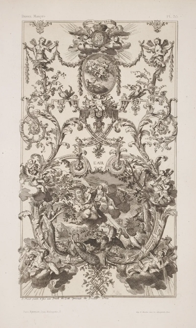 Lair by André-Charles Boulle - Canvas Print
