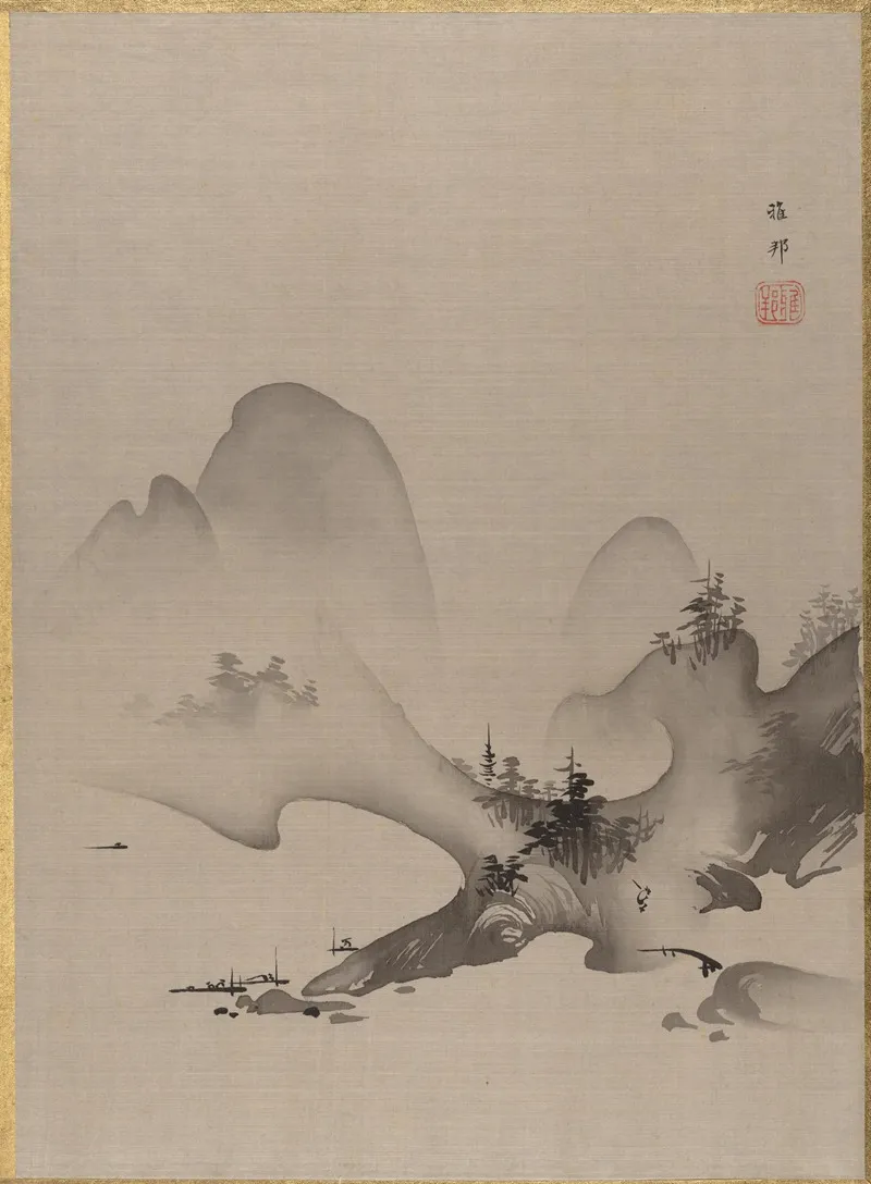 Lake And Mountains 3 by Hashimoto Gahō - Canvas Print