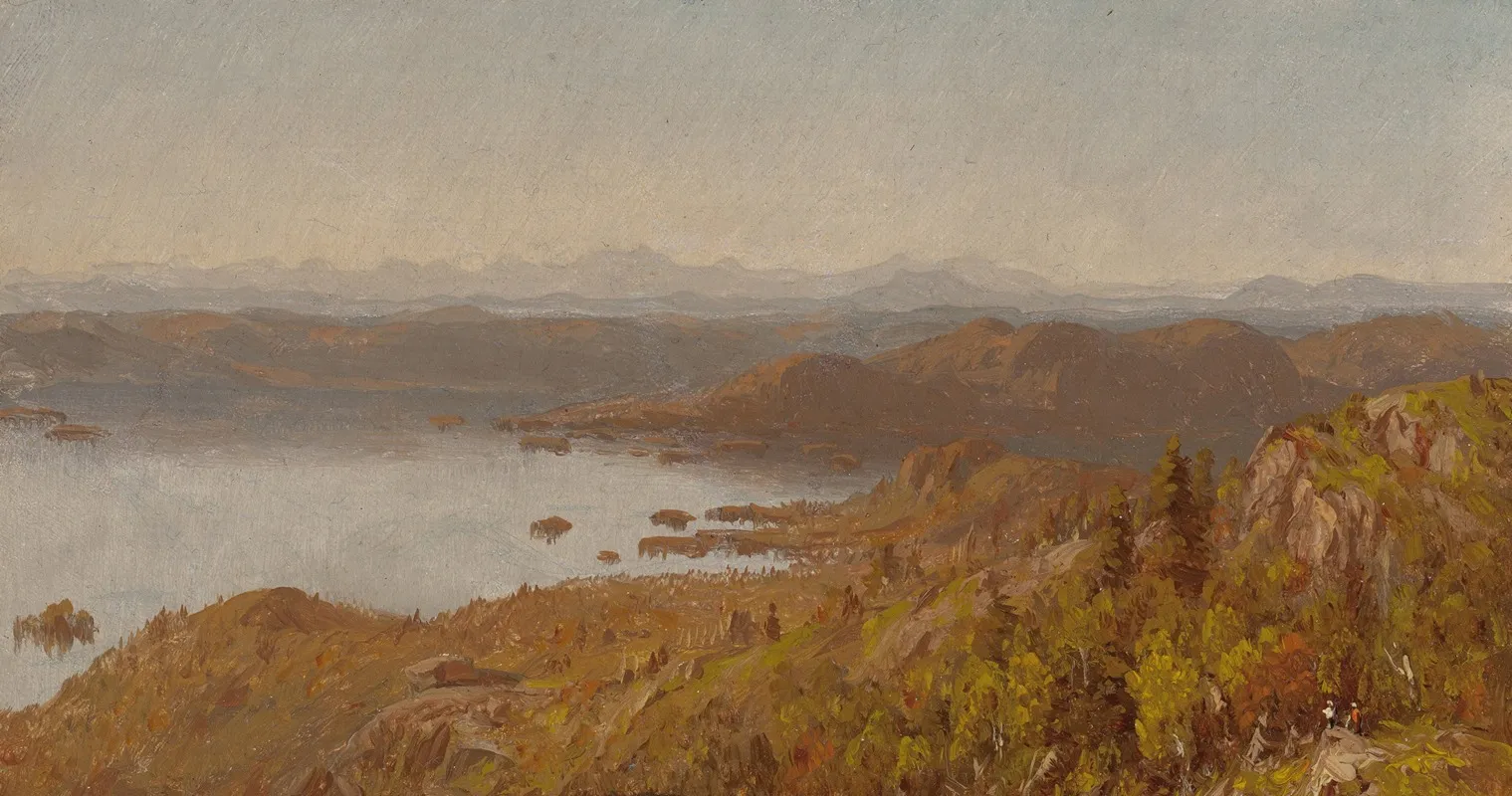 Lake George From Buck Mountain by Sanford Robinson Gifford - Canvas Print