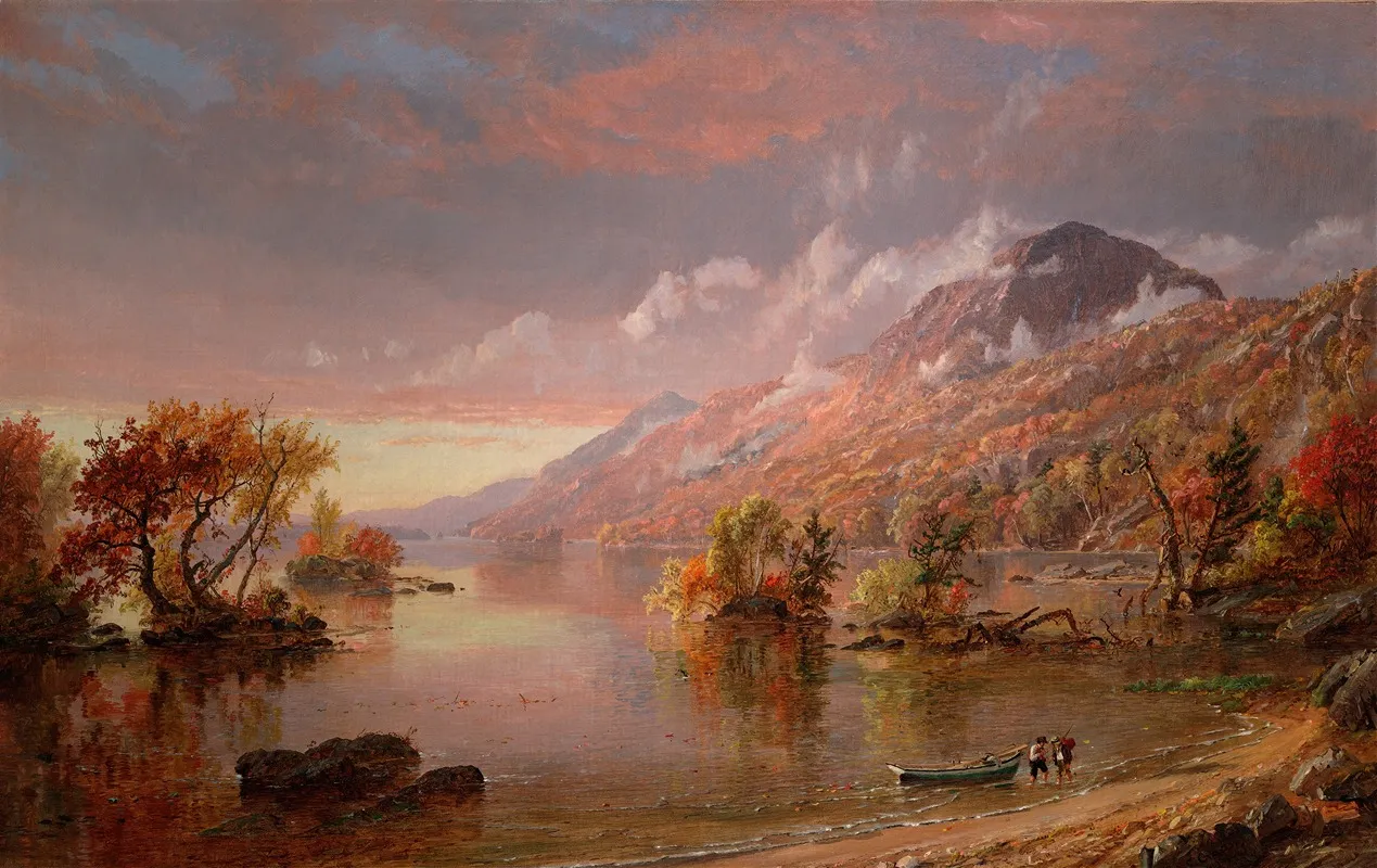 Lake George by Jasper Francis Cropsey - Canvas Print
