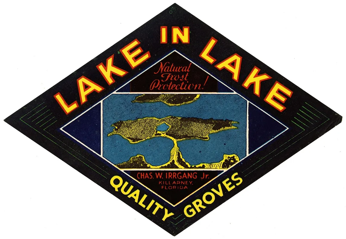 Lake In Lake Citrus Label