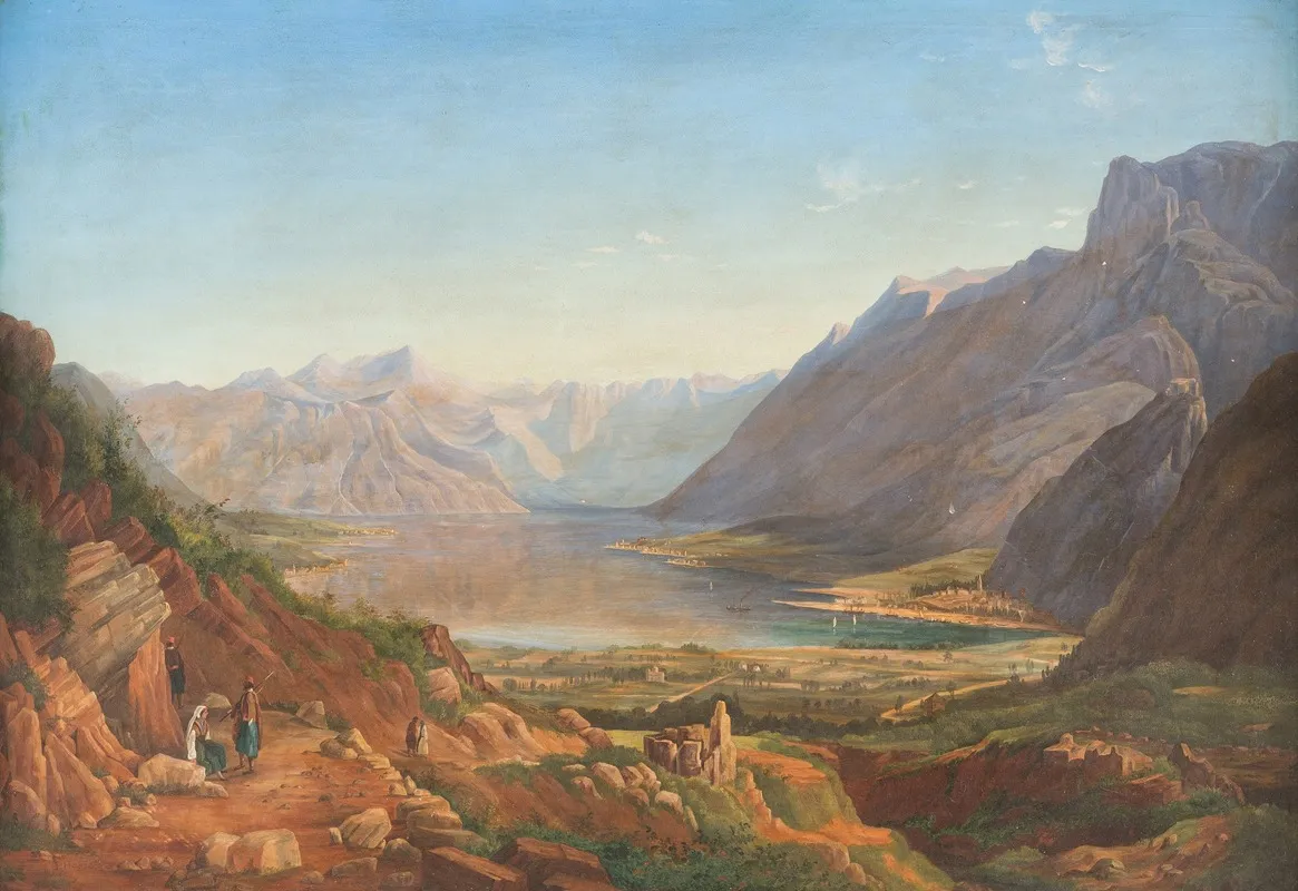 Lake Scenery In Northern Italy by Anton Hansch - Canvas Print
