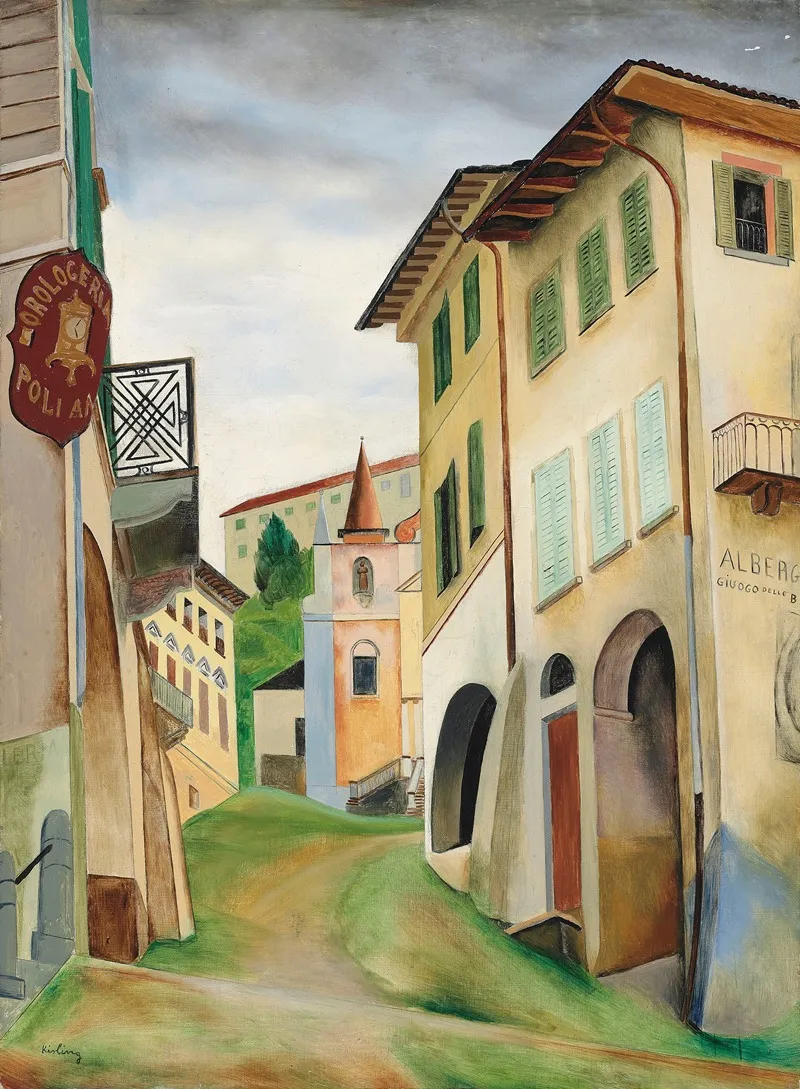 Lalbergo by Moïse Kisling - Canvas Print