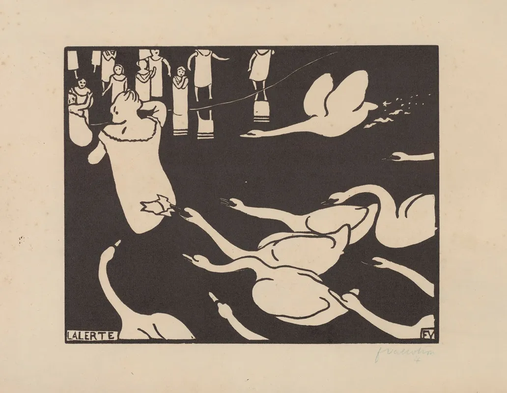 Lalerte by Félix Vallotton - Canvas Print