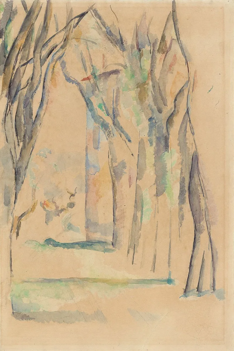 Lallee Des Marronniers Au Jas De Bouffan by Paul Cézanne - Canvas Print