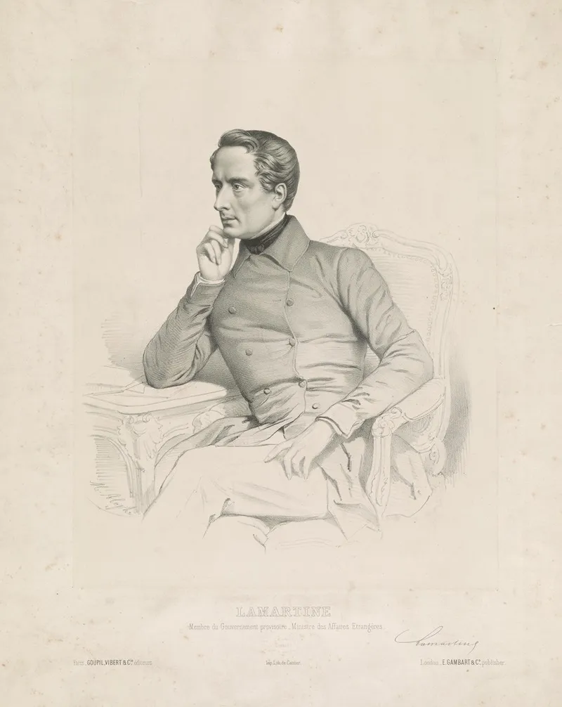 Lamartine Membre Du Gouvernement Provisoire Ministre Des Affaires Etrangeres by Marie-Alexandre Alophe - Canvas Print