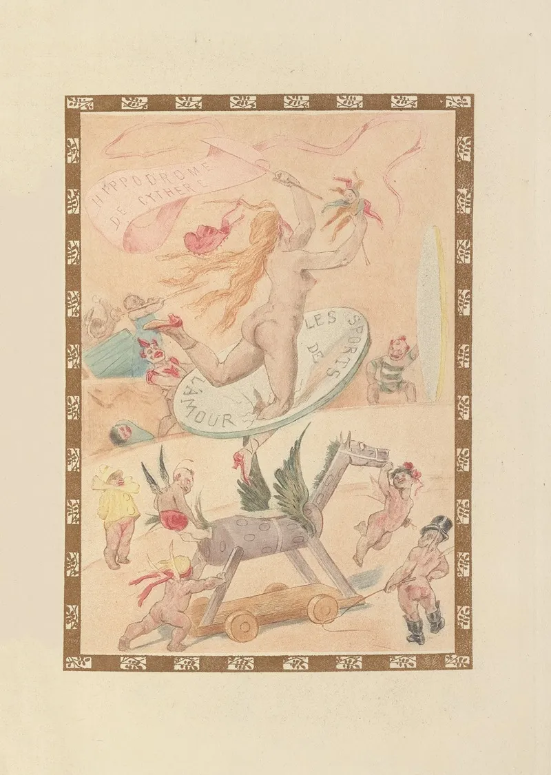 Lamour Comme Un Sports by Félicien Rops - Canvas Print