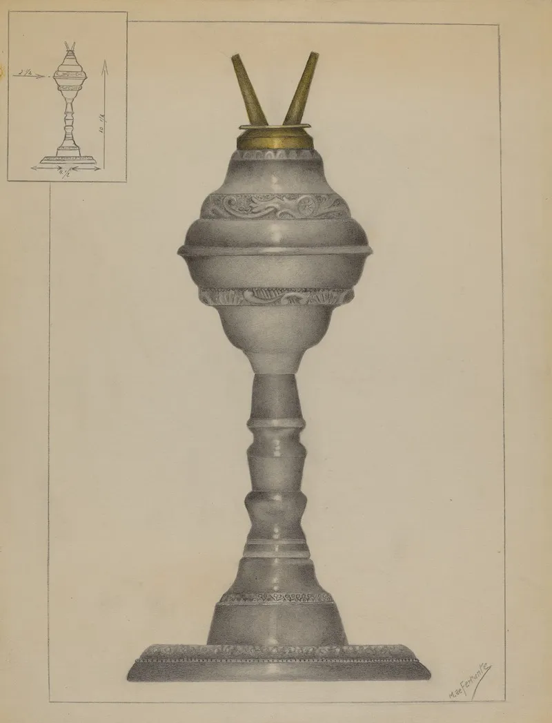 Lamp 106 by Mario De Ferrante - Canvas Print