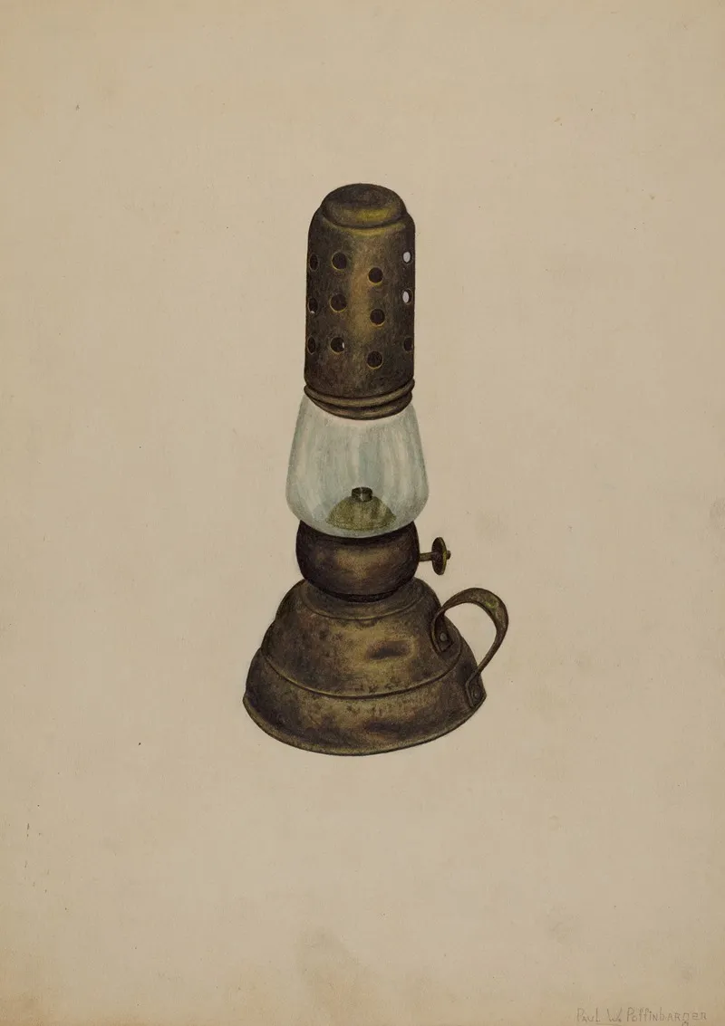 Lamp 113 by Paul Poffinbarger - Canvas Print