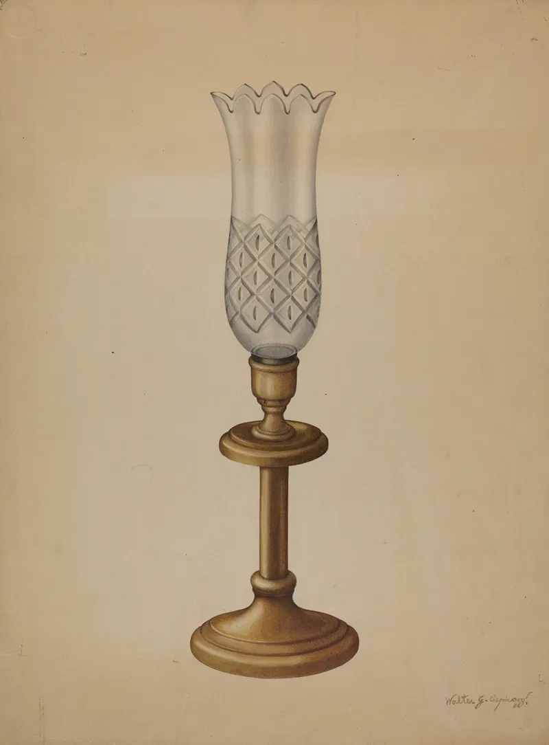 Lamp 129 by Walter G. Capuozzo - Canvas Print