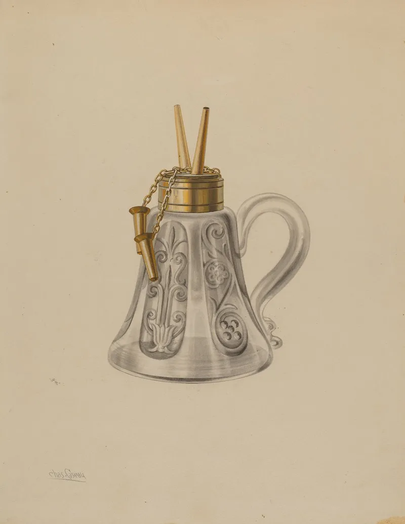 Lamp 21 by Charles Caseau - Canvas Print
