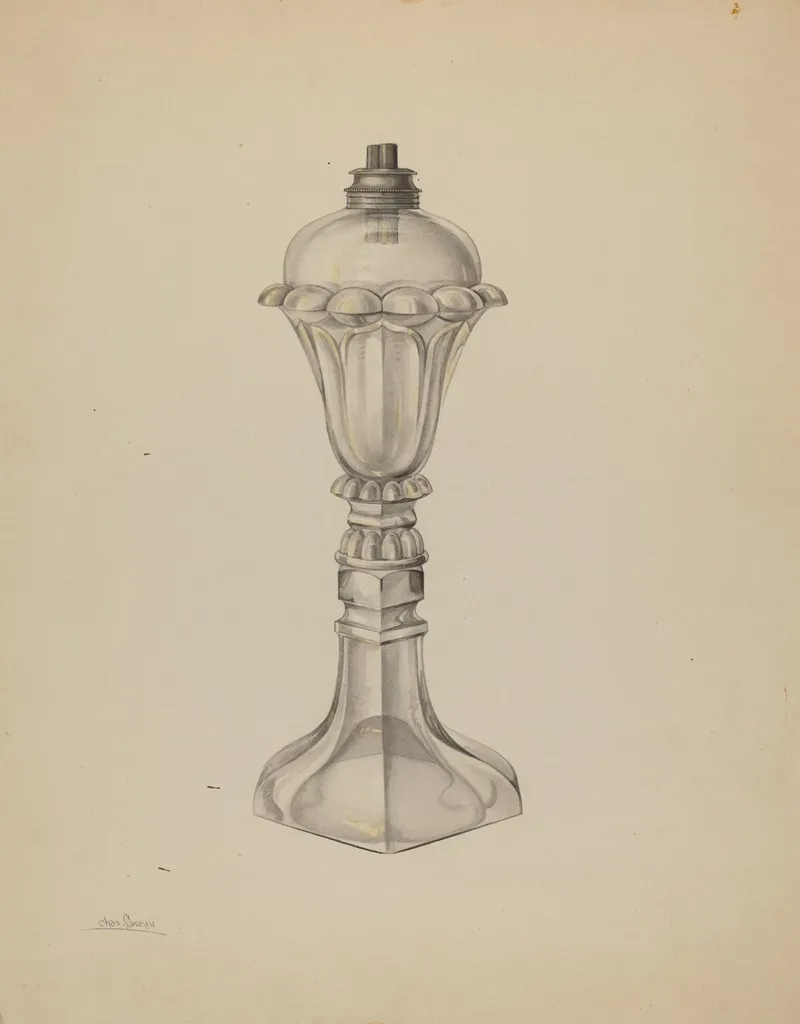 Lamp 26 by Charles Caseau - Canvas Print