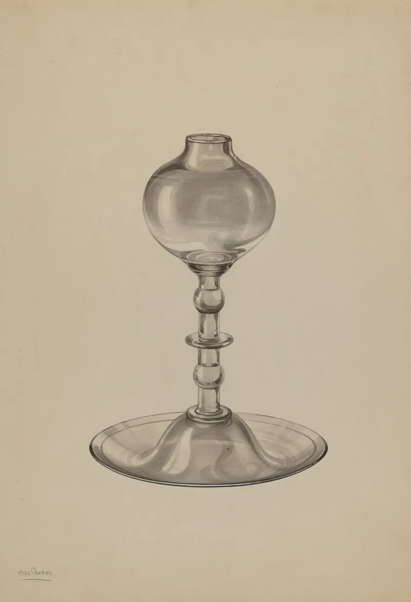 Lamp 29 by Charles Caseau - Canvas Print