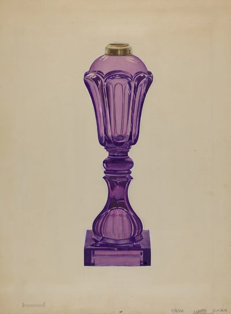 Lamp 83 by John Dana - Canvas Print