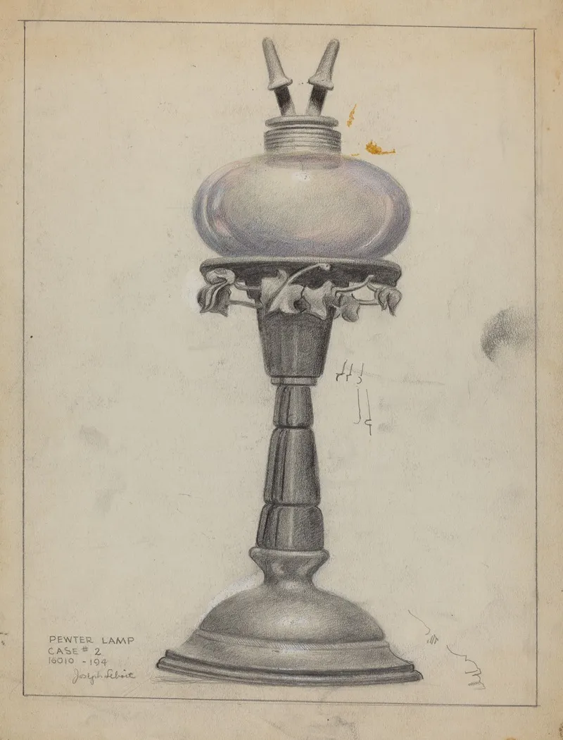 Lamp 98 by Joseph Leboit - Canvas Print