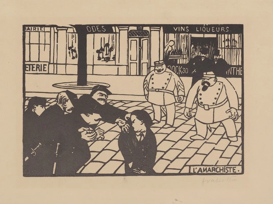 Lanarchiste by Félix Vallotton - Canvas Print