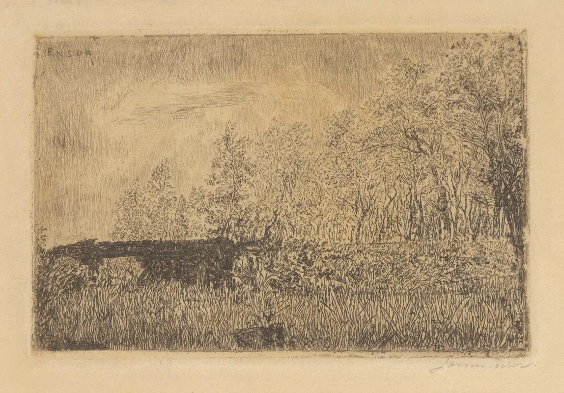 Landelijke Brug by James Ensor - Canvas Print