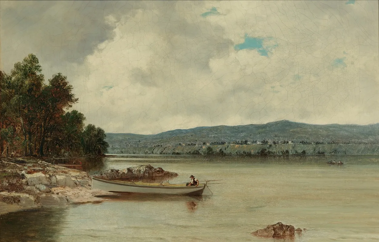 Landing The Dory by David Johnson - Canvas Print