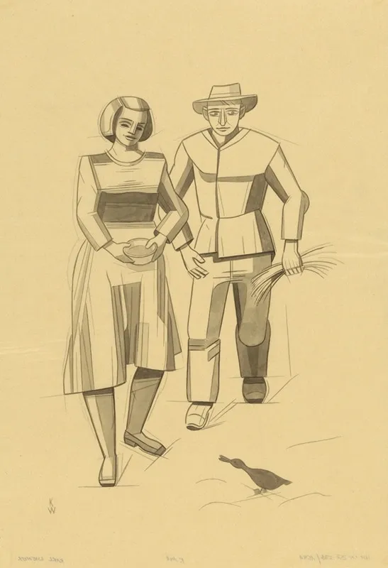 Landliches Idyll by Karl Wiener - Canvas Print