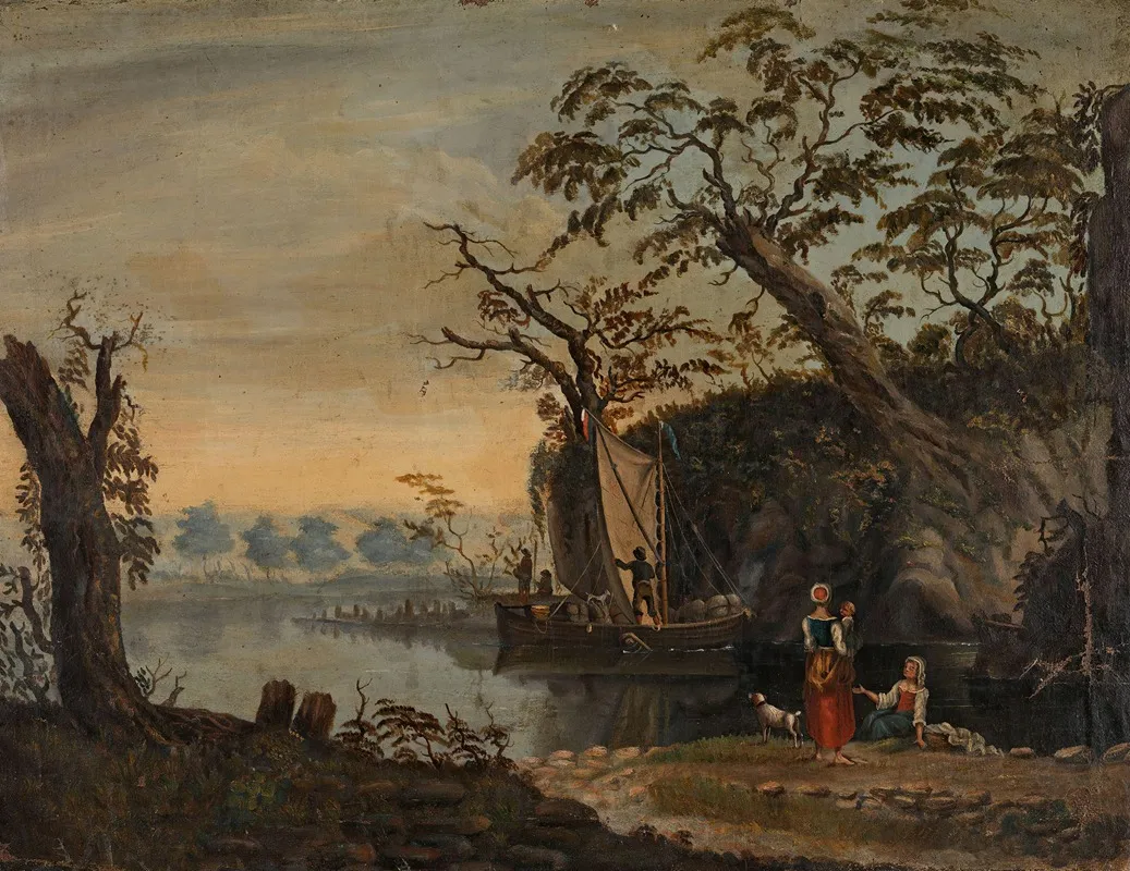 Landscape 137 by Knud Baade - Canvas Print