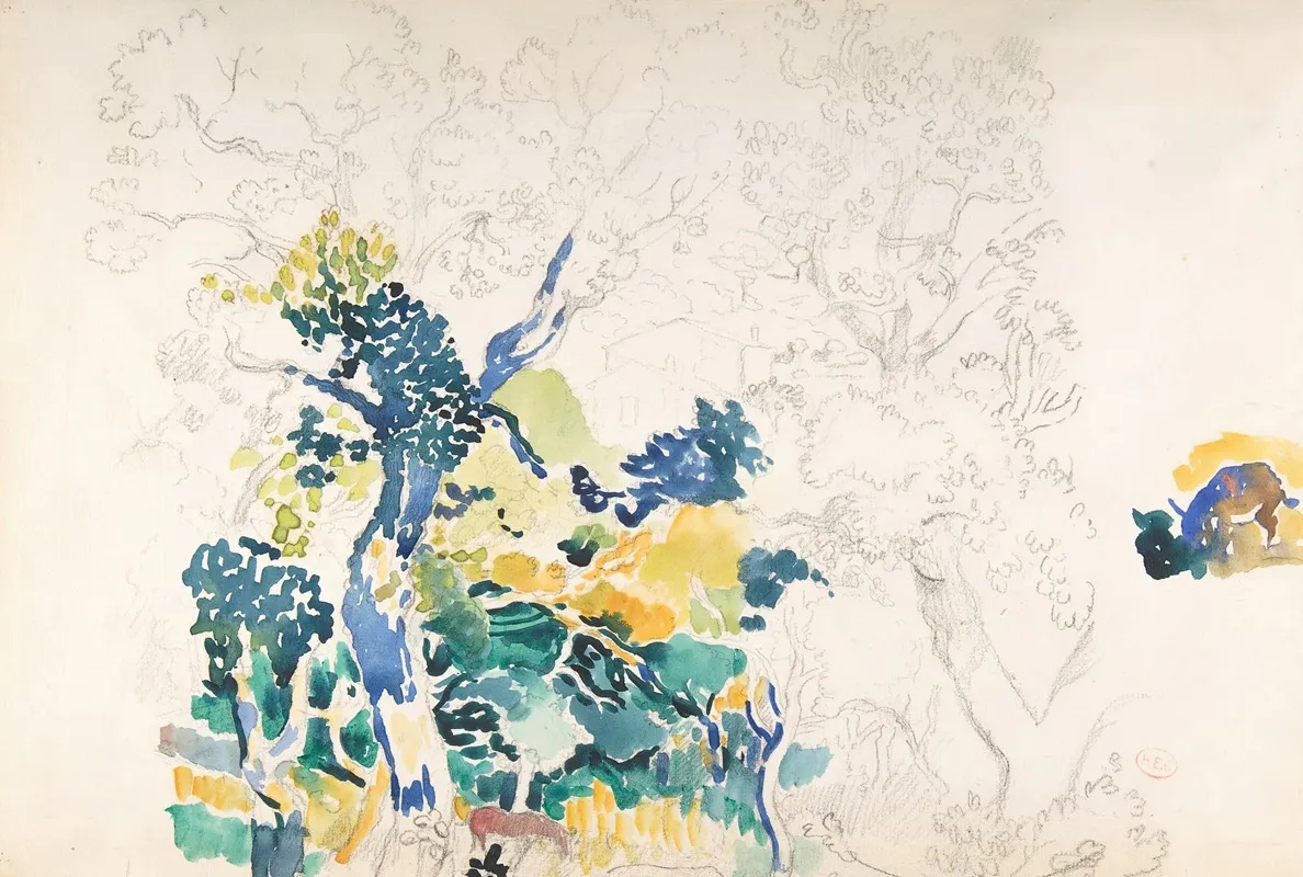 Landscape 143 by Henri-Edmond Cross - Canvas Print