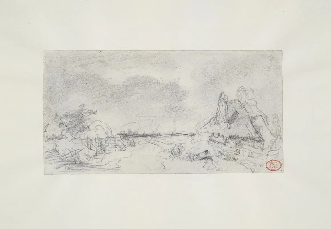 Landscape 191 by Paul Huet - Canvas Print