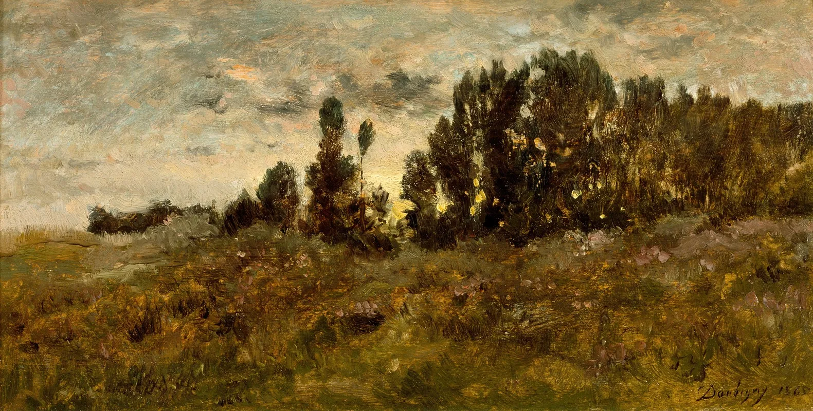 Landscape 232 by Charles François Daubigny - Canvas Print