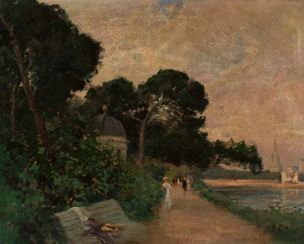 Landscape 255 by Jacek Malczewski - Canvas Print