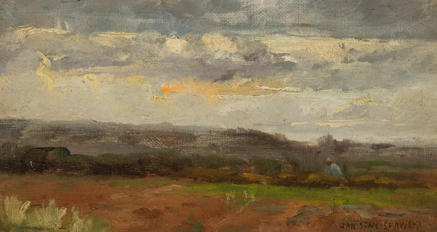 Landscape 278 by Jan Stanisławski - Canvas Print