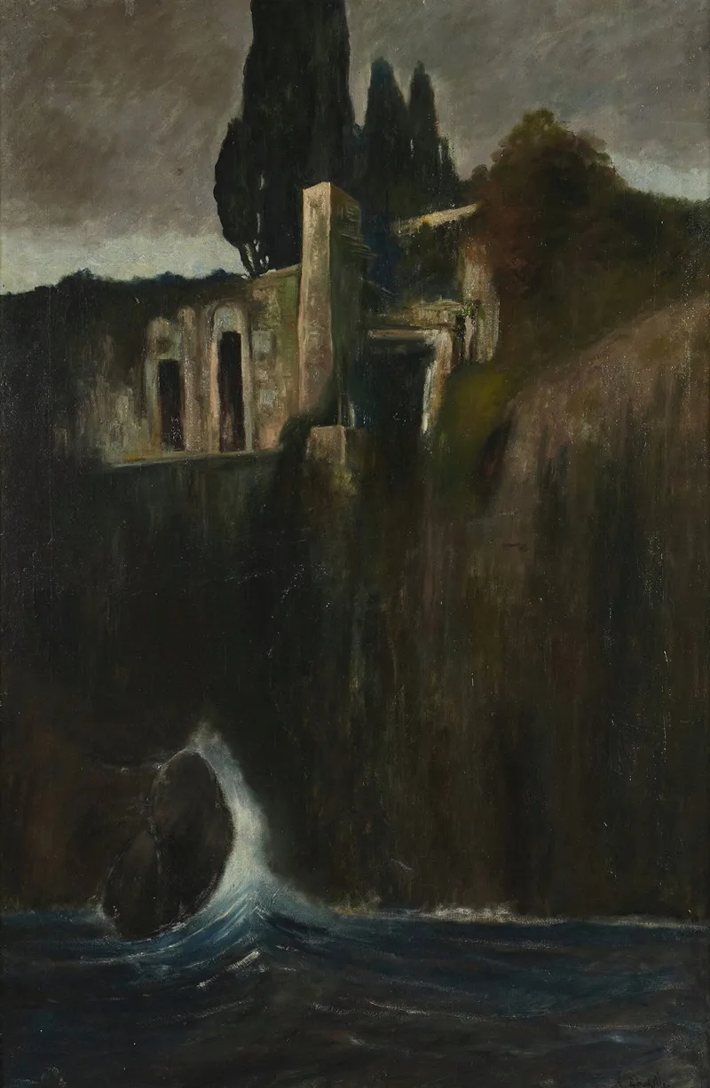 Landscape 368 by Arnold Böcklin - Canvas Print