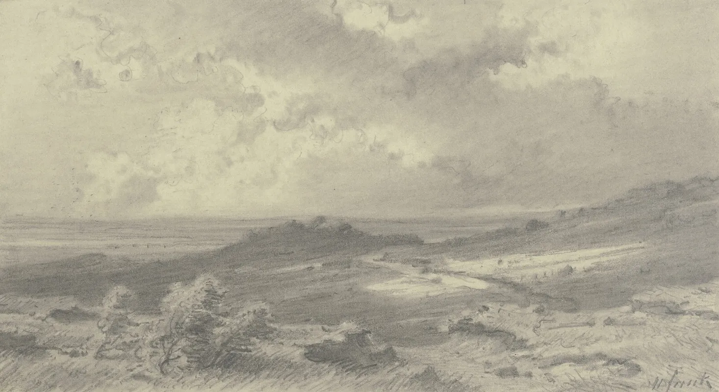 Landscape 450 by Heinrich Funk - Canvas Print