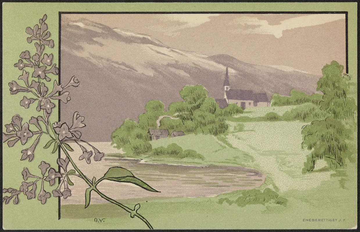 Landscape 491 by Otto Valstad - Canvas Print
