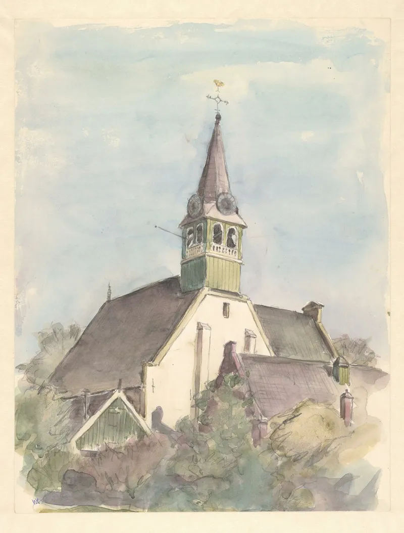 Landscape 533 by Wim Hagemans - Canvas Print